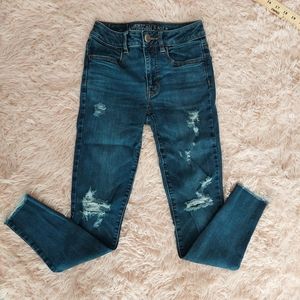 American Eagle Outfitters - Super Stretch Hi-rise Jegging - Distressed
